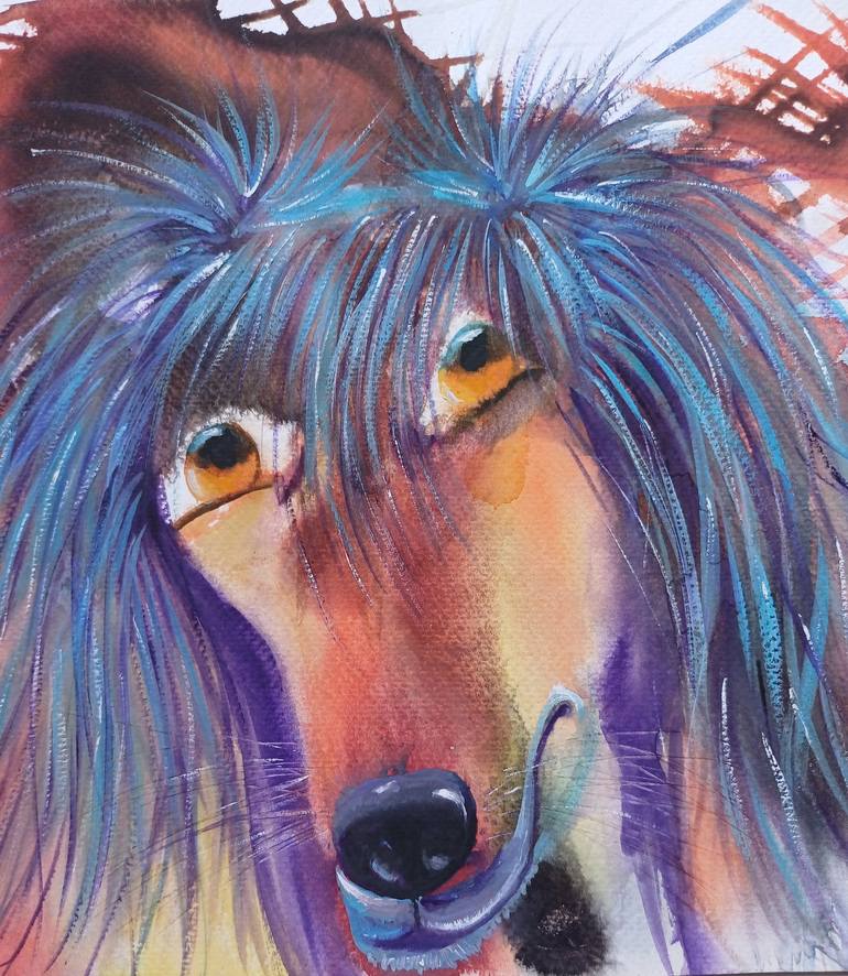 Original Contemporary Animal Painting by Zinaida Vysota Dacenko