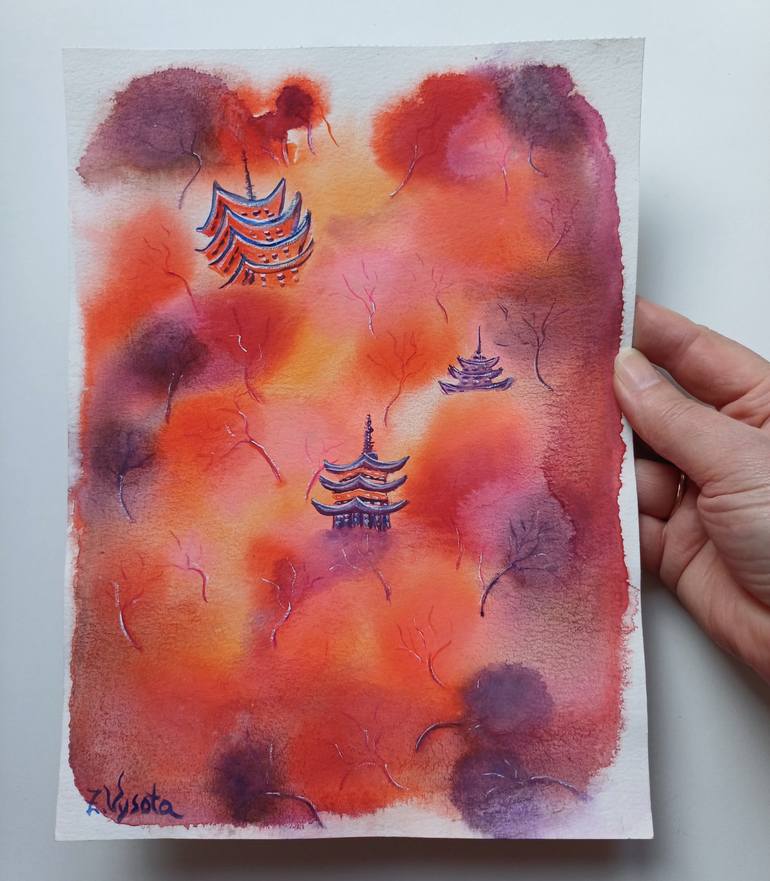 Original Contemporary Landscape Painting by Zinaida Vysota Dacenko