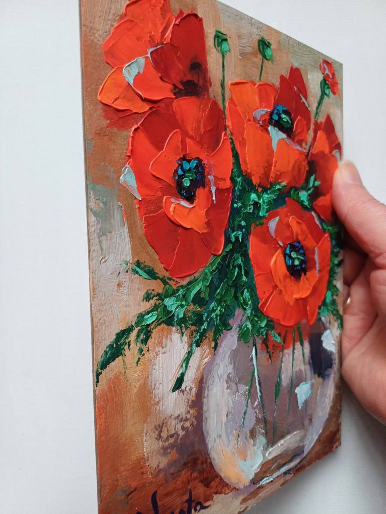 Original Floral Painting by Zinaida Vysota Dacenko