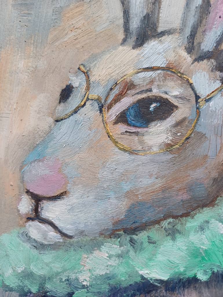 Original Art Deco Animal Painting by Zinaida Vysota Dacenko