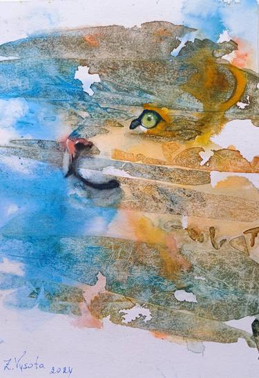 Original Abstract Expressionism Animal Paintings by Zinaida Vysota Dacenko