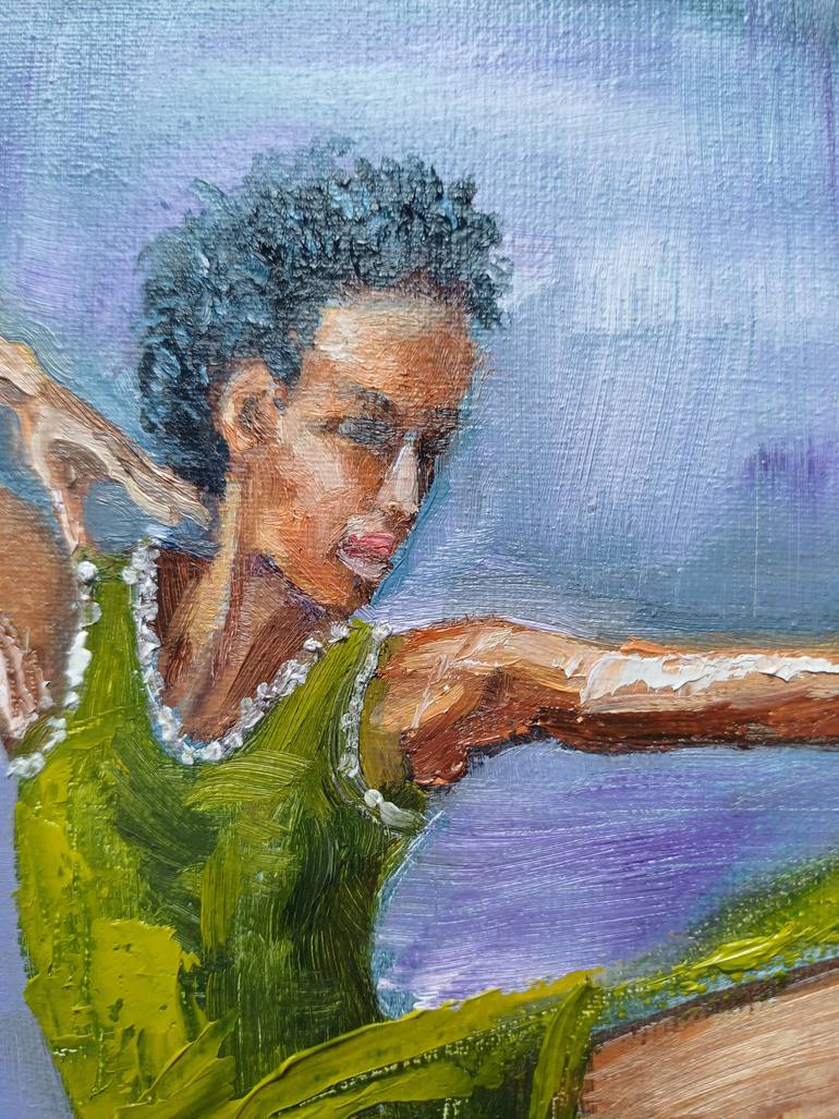 Original Art Deco Women Painting by Zinaida Vysota Dacenko