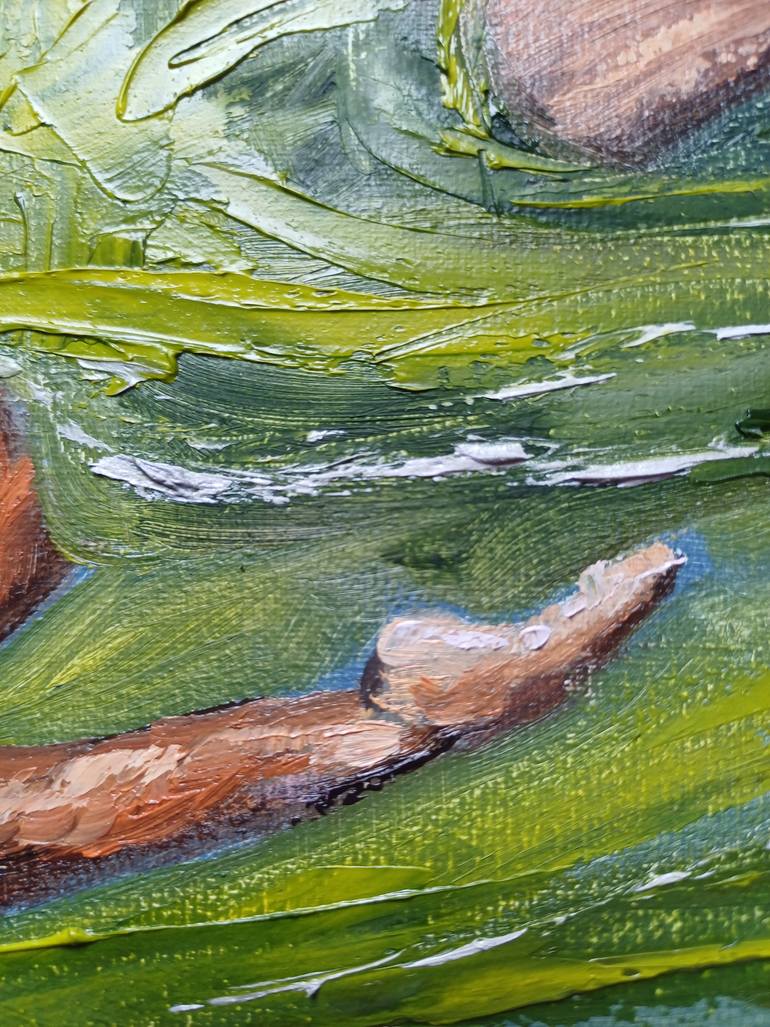 Original Art Deco Women Painting by Zinaida Vysota Dacenko