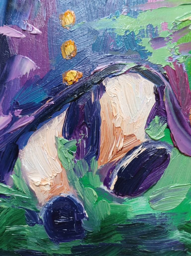 Original Art Deco Fantasy Painting by Zinaida Vysota Dacenko