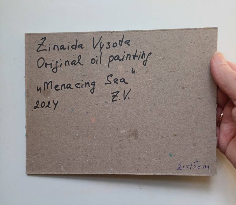Original Art Deco Seascape Painting by Zinaida Vysota Dacenko
