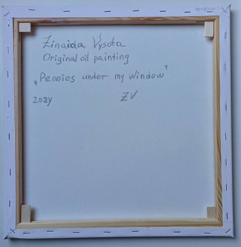 Original Art Deco Floral Painting by Zinaida Vysota Dacenko