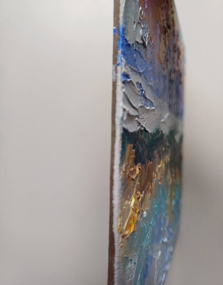 Original Abstract Landscape Painting by Zinaida Vysota Dacenko