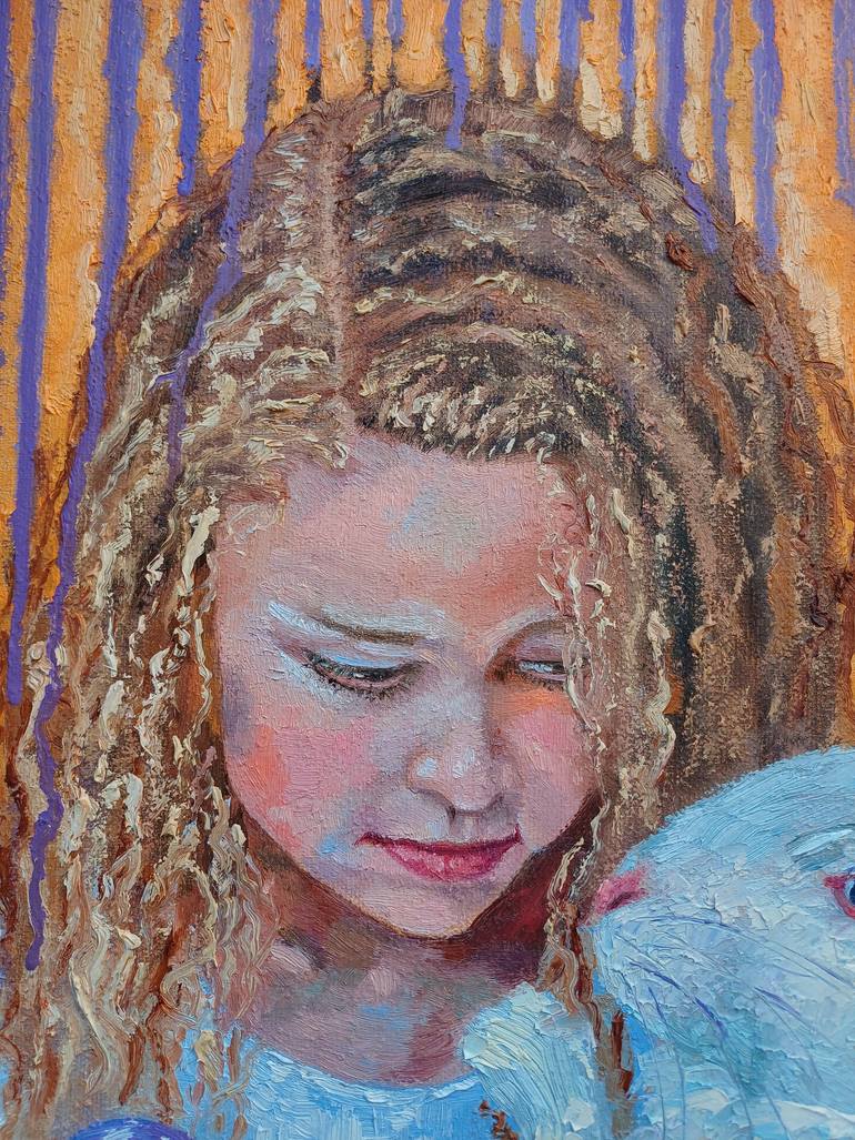 Original Art Deco Fantasy Painting by Zinaida Vysota Dacenko