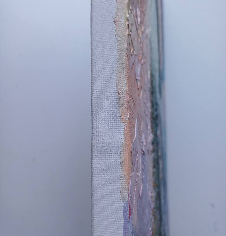 Original Art Deco Boat Painting by Zinaida Vysota Dacenko