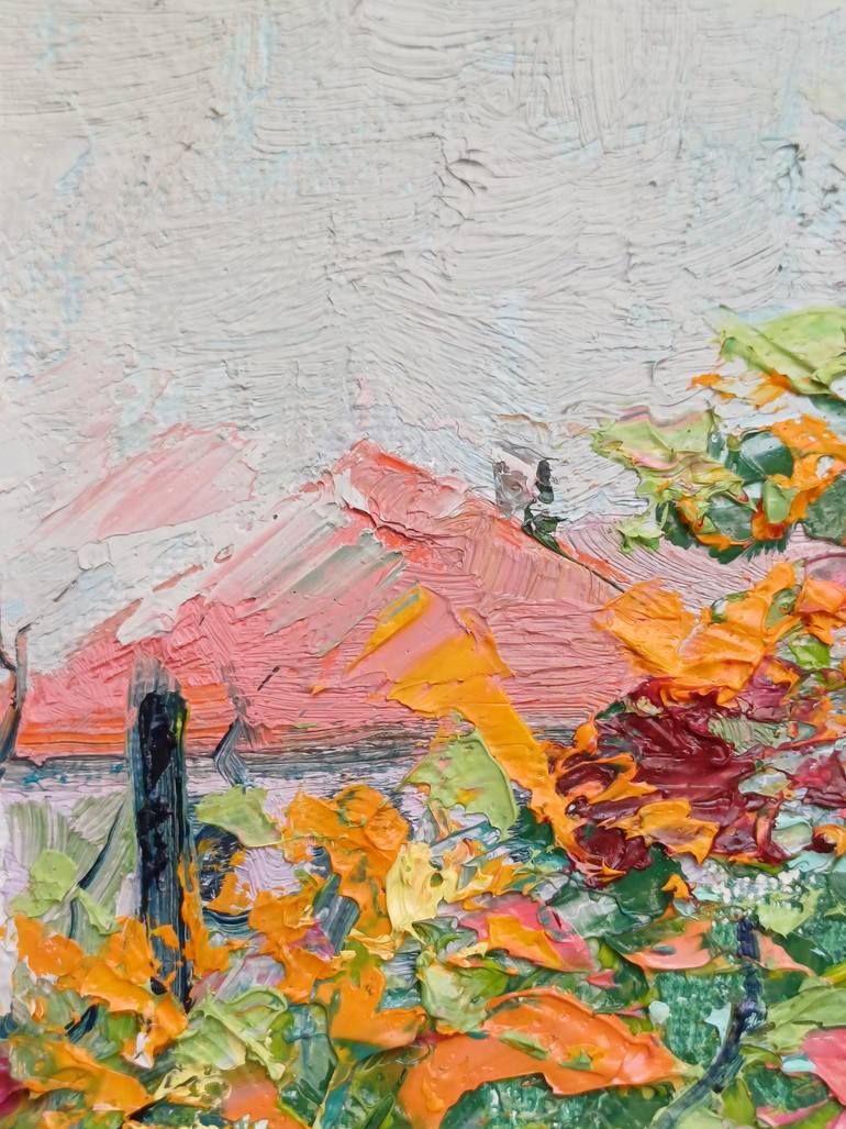 Original Art Deco Landscape Painting by Zinaida Vysota Dacenko