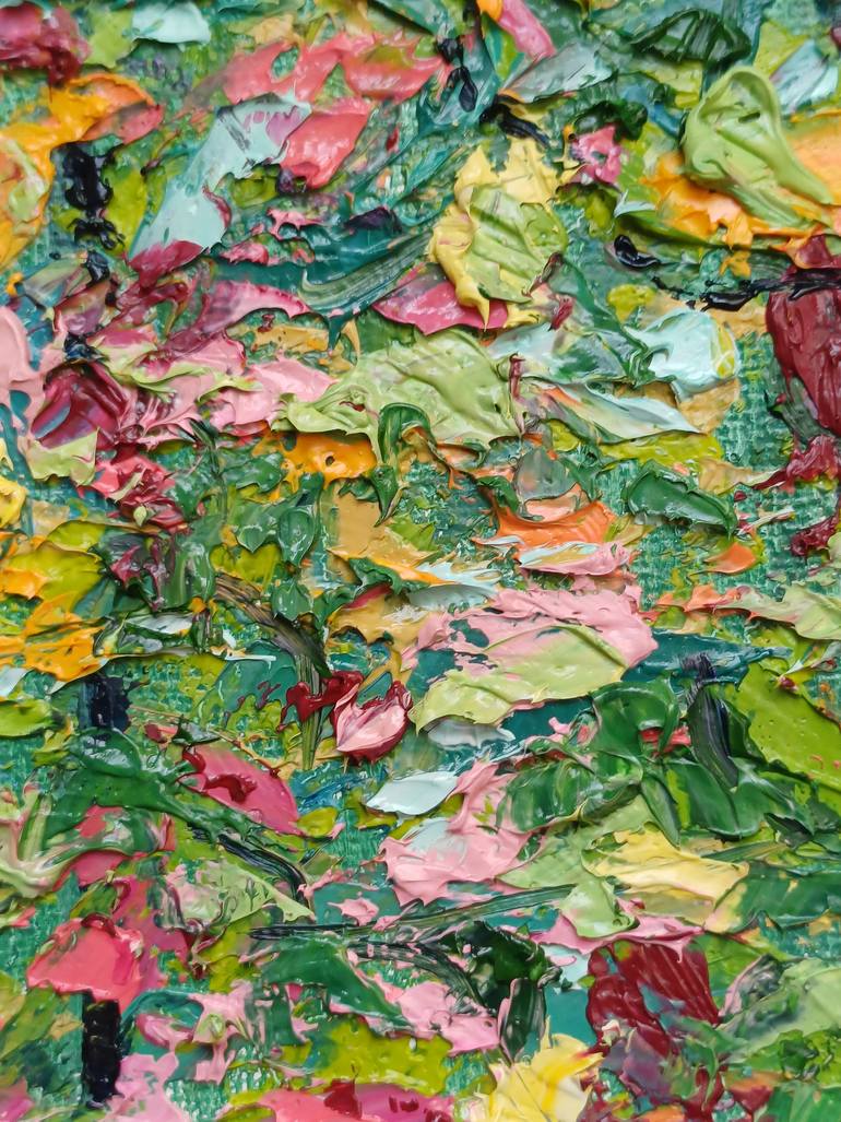 Original Art Deco Landscape Painting by Zinaida Vysota Dacenko