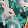 White rabbit painting.