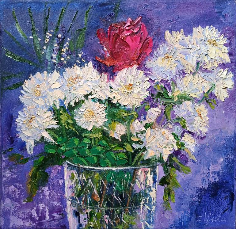 Print of Art Deco Floral Paintings by Zinaida Vysota Dacenko