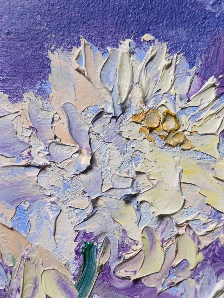Original Art Deco Floral Painting by Zinaida Vysota Dacenko