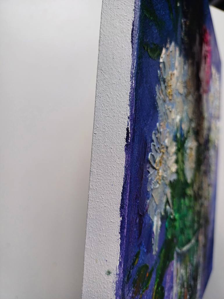 Original Art Deco Floral Painting by Zinaida Vysota Dacenko