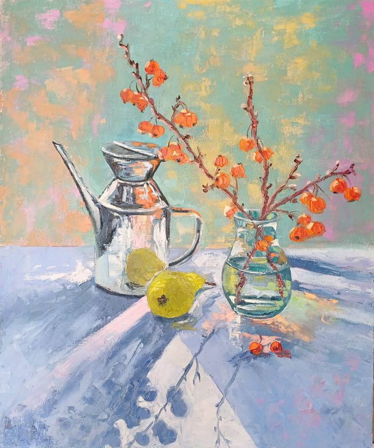 Print of Art Deco Still Life Paintings by Zinaida Vysota Dacenko