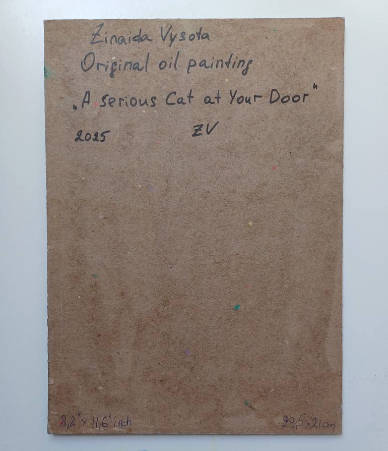 Original Art Deco Cats Painting by Zinaida Vysota Dacenko