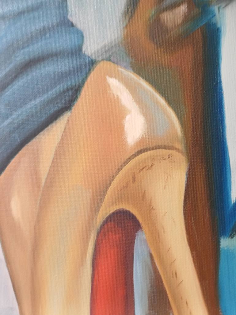 Original Art Deco Women Painting by Zinaida Vysota Dacenko