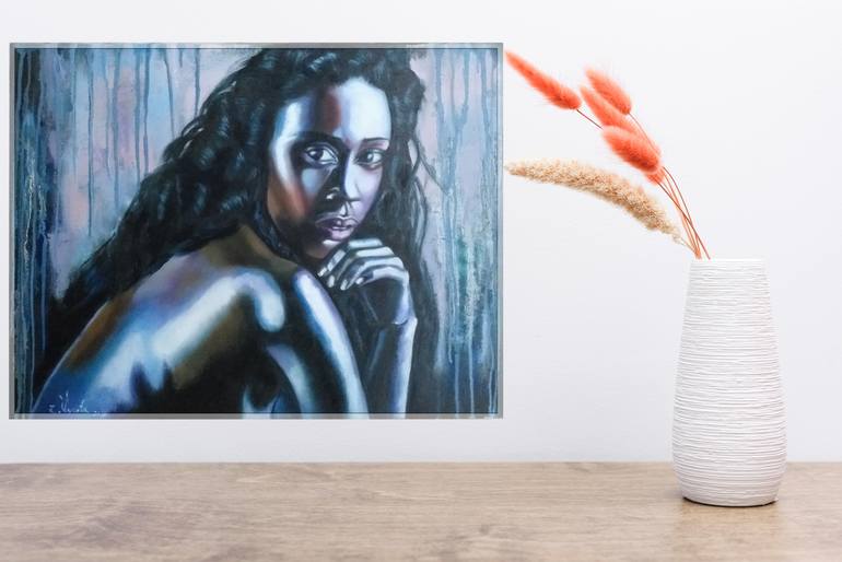 Original Figurative Erotic Painting by Zinaida Vysota Dacenko