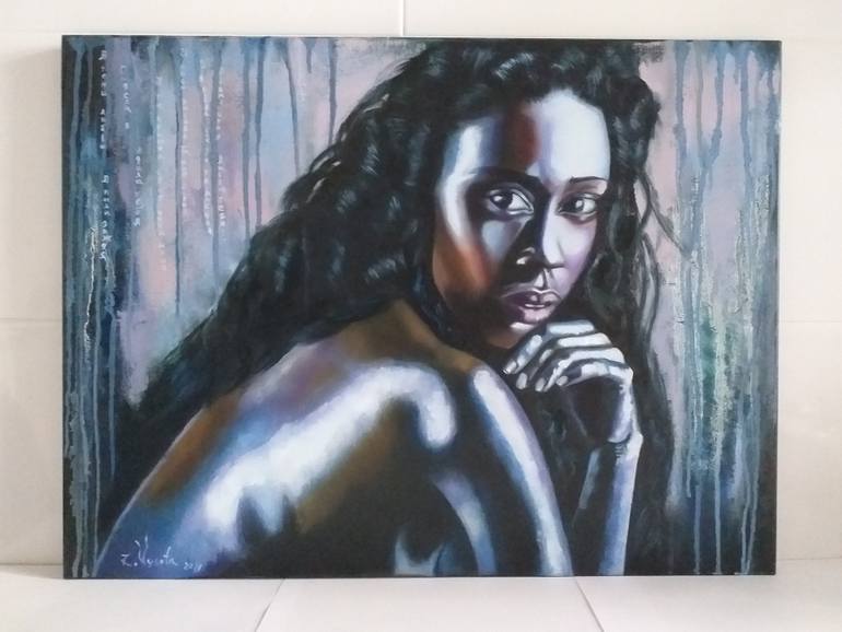 Original Figurative Erotic Painting by Zinaida Vysota Dacenko
