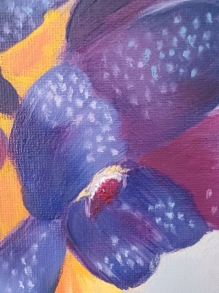 Original Art Deco Floral Painting by Zinaida Vysota Dacenko