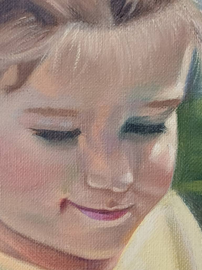 Original Figurative Children Painting by Zinaida Vysota Dacenko