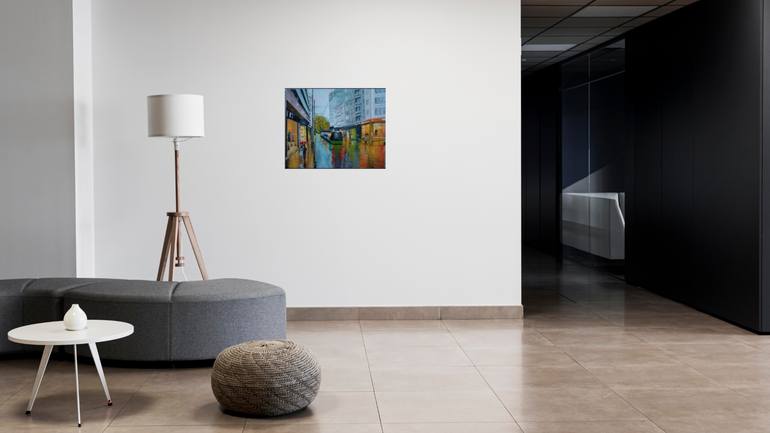 Original Figurative Cities Painting by Zinaida Vysota Dacenko