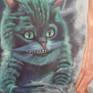 Cheshire cat painting.