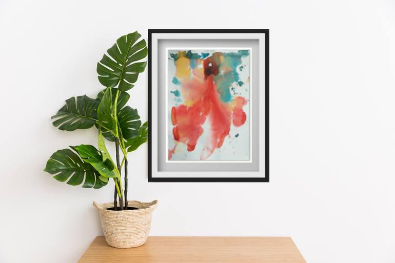 Original Abstract Expressionism Fantasy Painting by Zinaida Vysota Dacenko