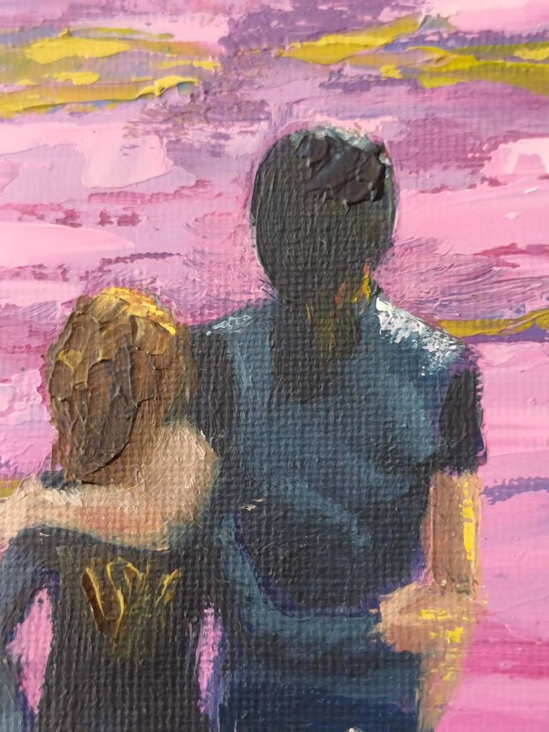 Original Expressionism Love Painting by Zinaida Vysota Dacenko