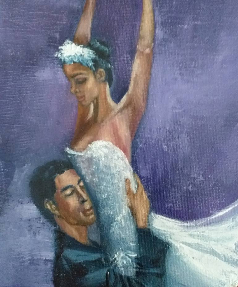 Original Figurative Love Painting by Zinaida Vysota Dacenko