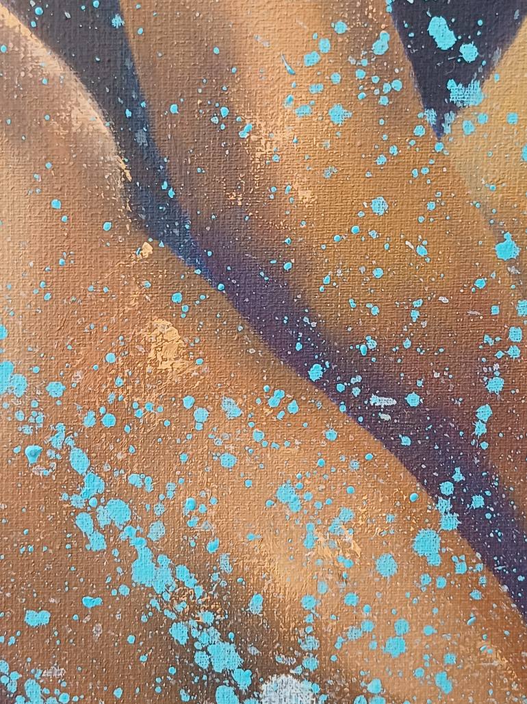 Original Abstract Expressionism Love Painting by Zinaida Vysota Dacenko