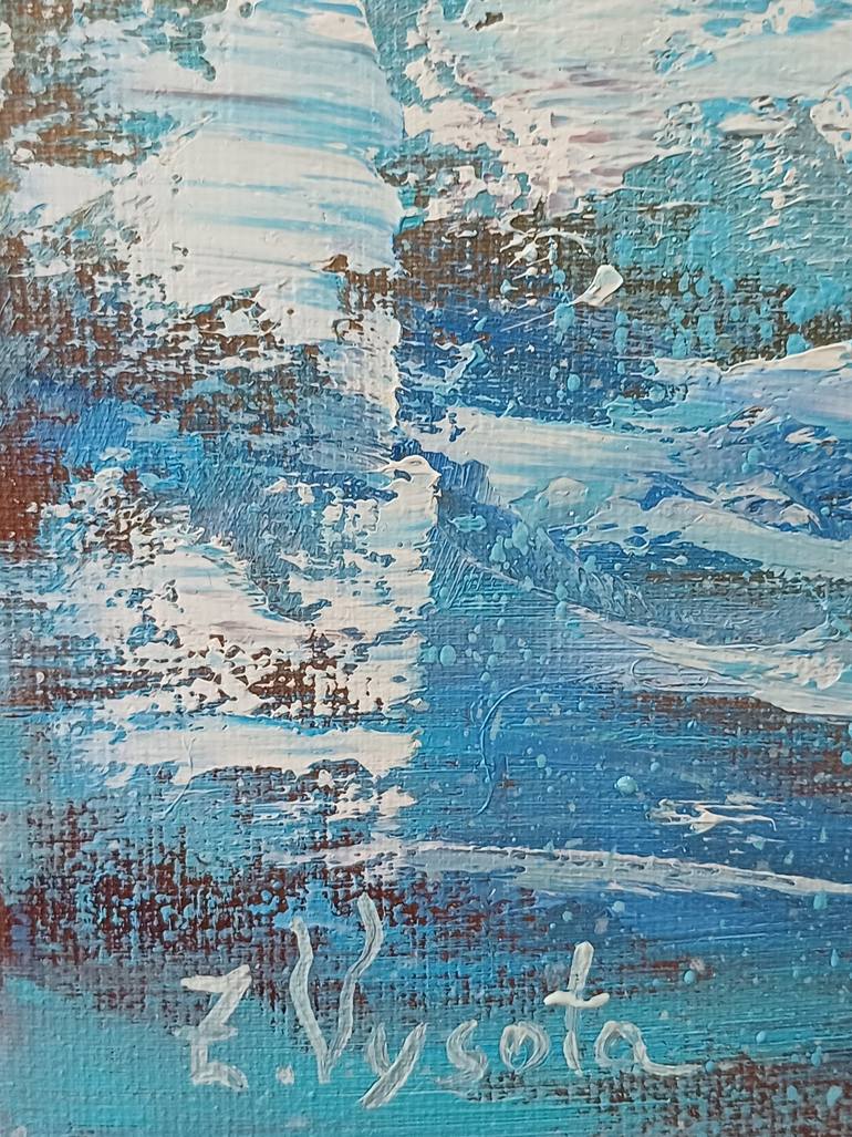 Original Abstract Expressionism Love Painting by Zinaida Vysota Dacenko