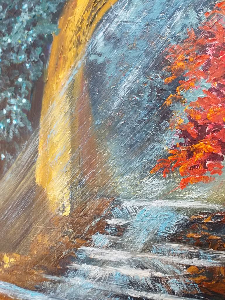 Original Art Deco Nature Painting by Zinaida Vysota Dacenko