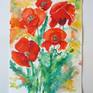 Red poppies painting.