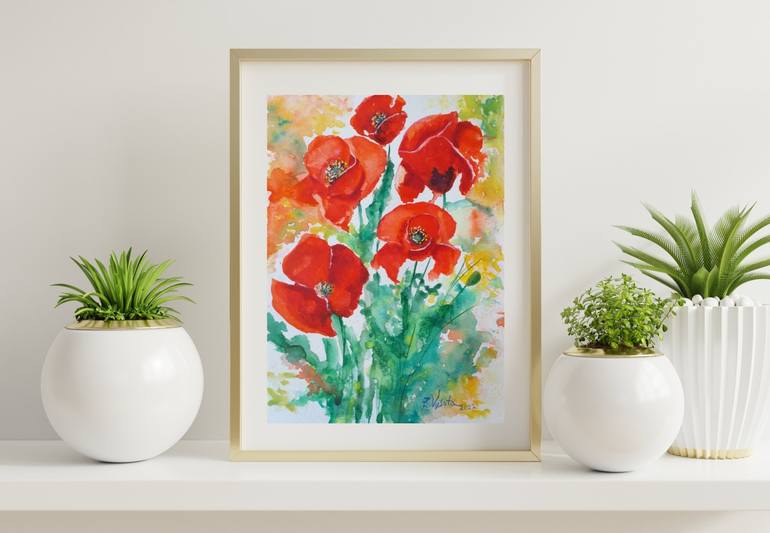 Original Floral Painting by Zinaida Vysota Dacenko