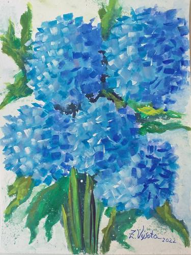 Original Impressionism Floral Paintings by Zinaida Vysota Dacenko