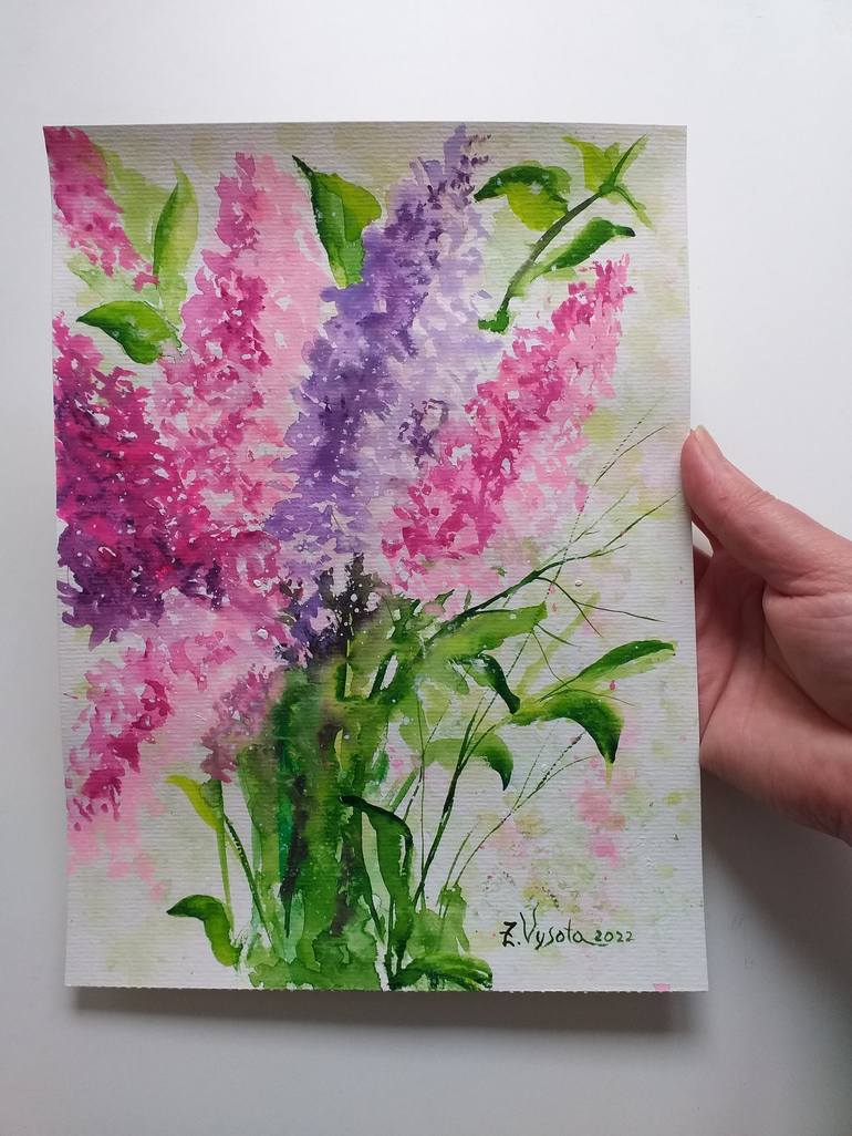 Original Floral Painting by Zinaida Vysota Dacenko