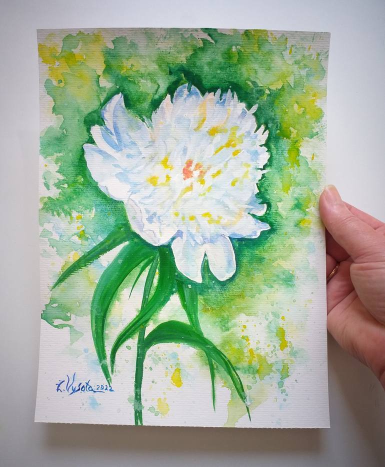 Original Floral Painting by Zinaida Vysota Dacenko