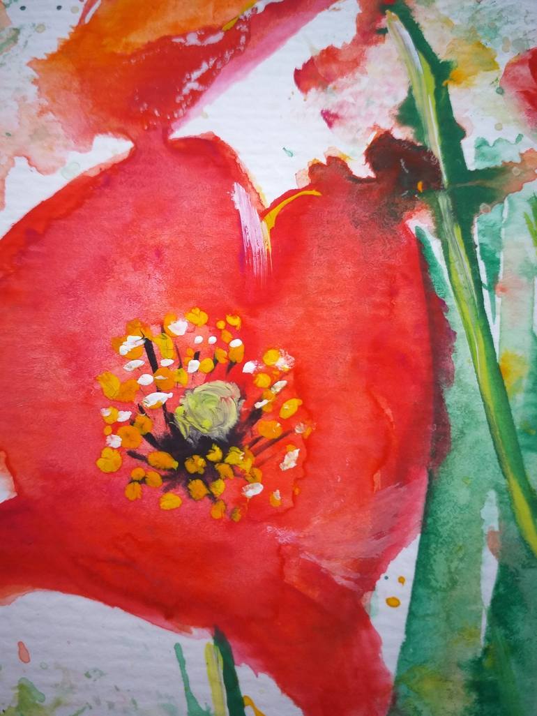 Original Floral Painting by Zinaida Vysota Dacenko