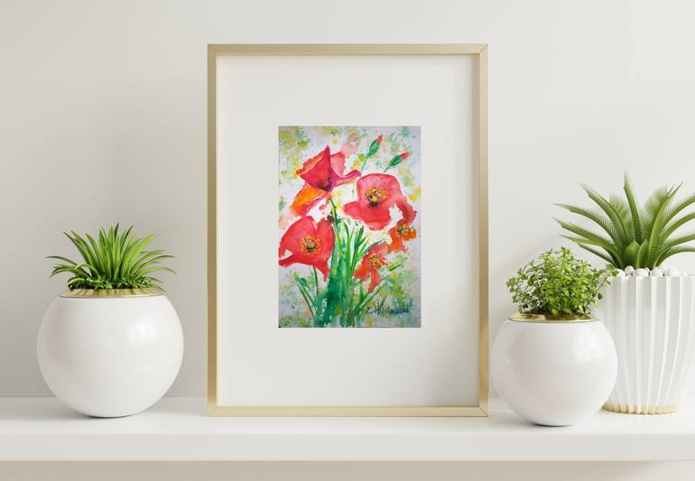 Original Floral Painting by Zinaida Vysota Dacenko