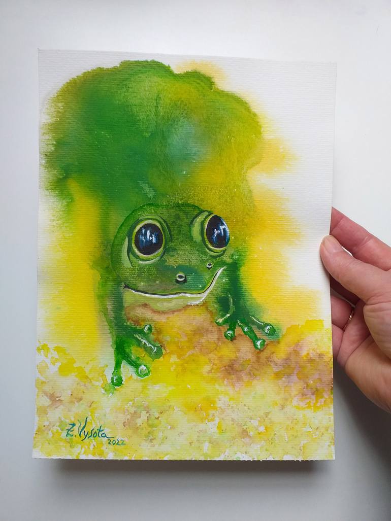 Original Art Deco Animal Painting by Zinaida Vysota Dacenko