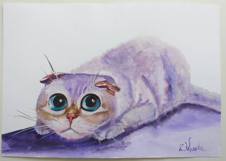Original Animal Painting by Zinaida Vysota Dacenko