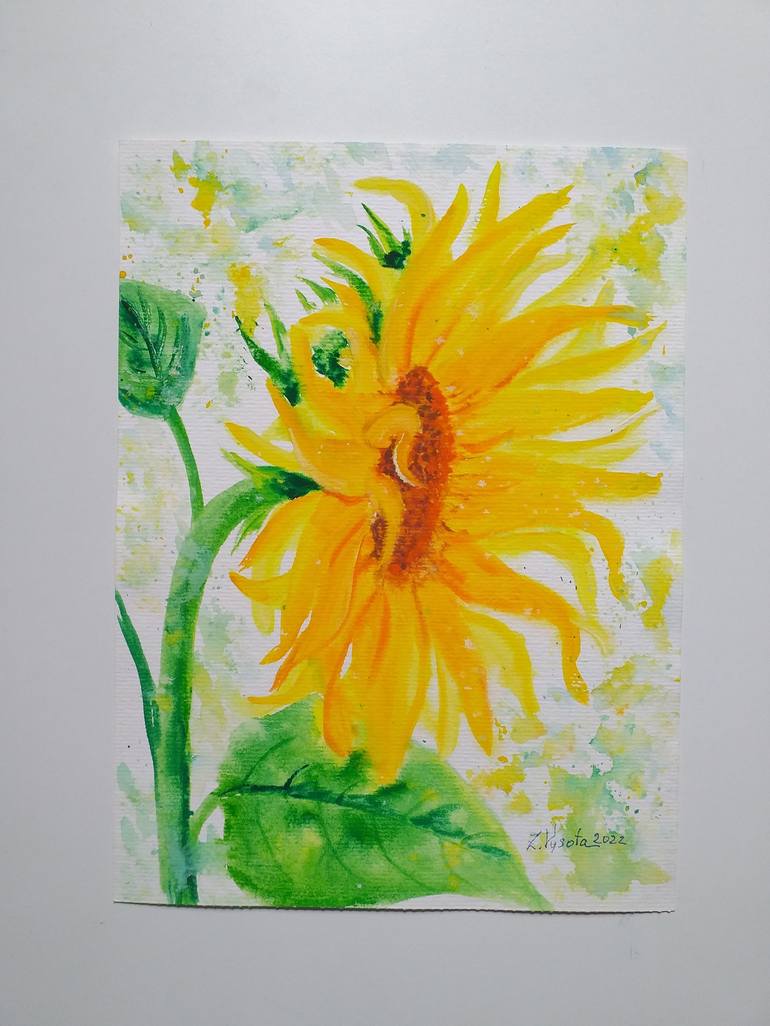 Original Floral Painting by Zinaida Vysota Dacenko