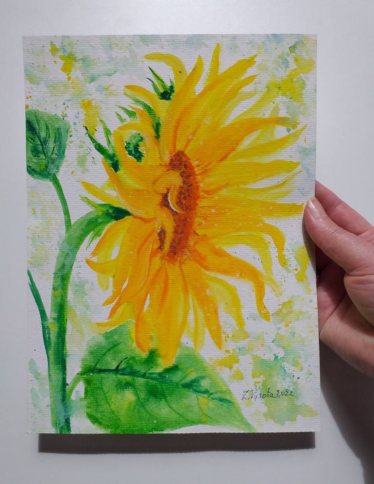 Original Floral Painting by Zinaida Vysota Dacenko