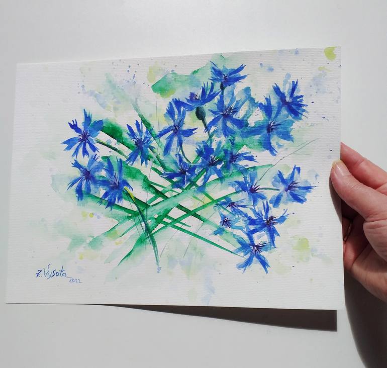 Original Floral Painting by Zinaida Vysota Dacenko