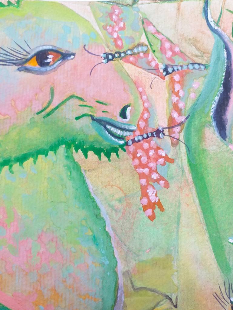 Original Art Deco Fantasy Painting by Zinaida Vysota Dacenko