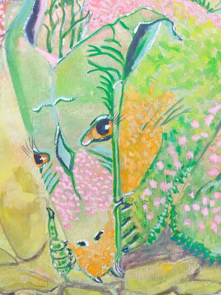 Original Art Deco Fantasy Painting by Zinaida Vysota Dacenko