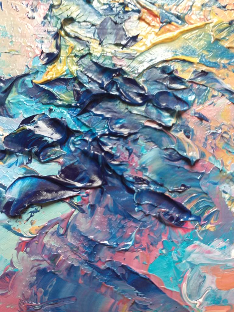 Original Abstract Landscape Painting by Zinaida Vysota Dacenko