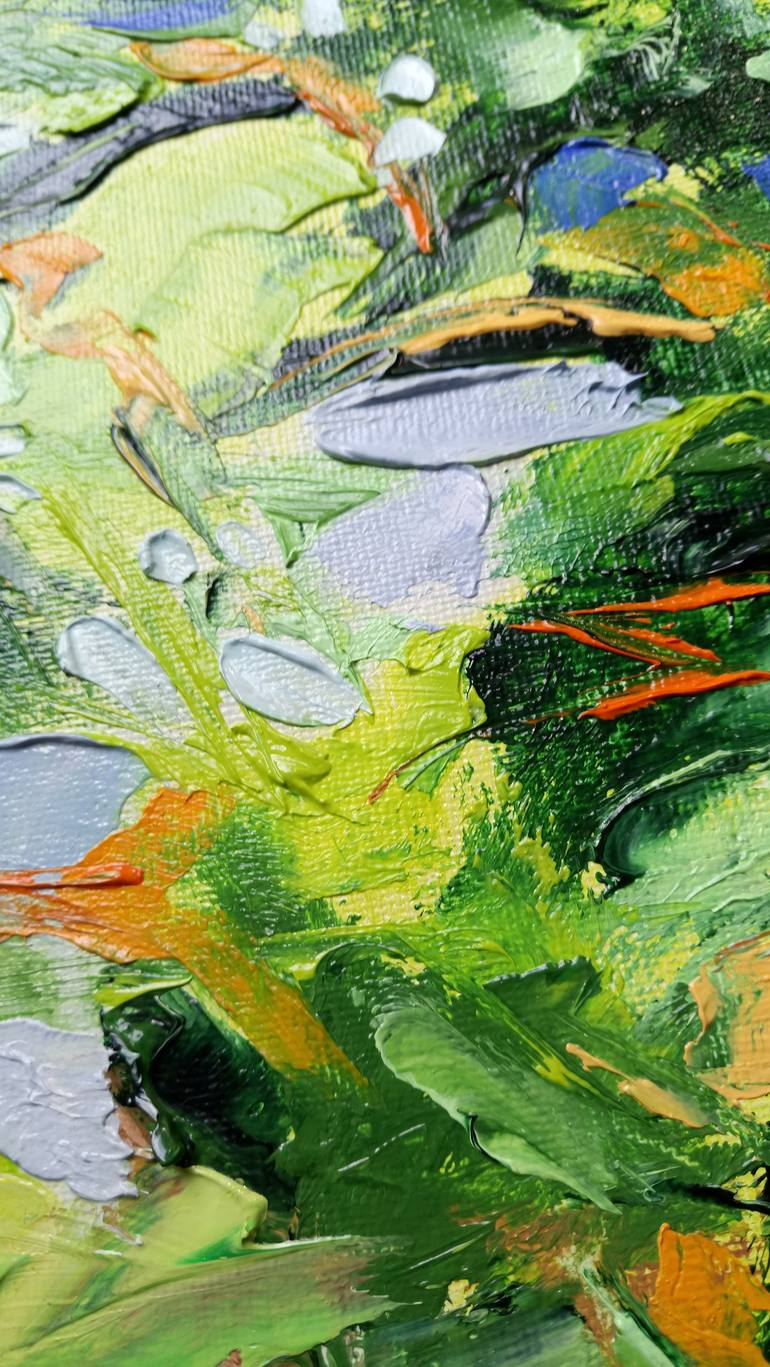 Original Art Deco Nature Painting by Zinaida Vysota Dacenko